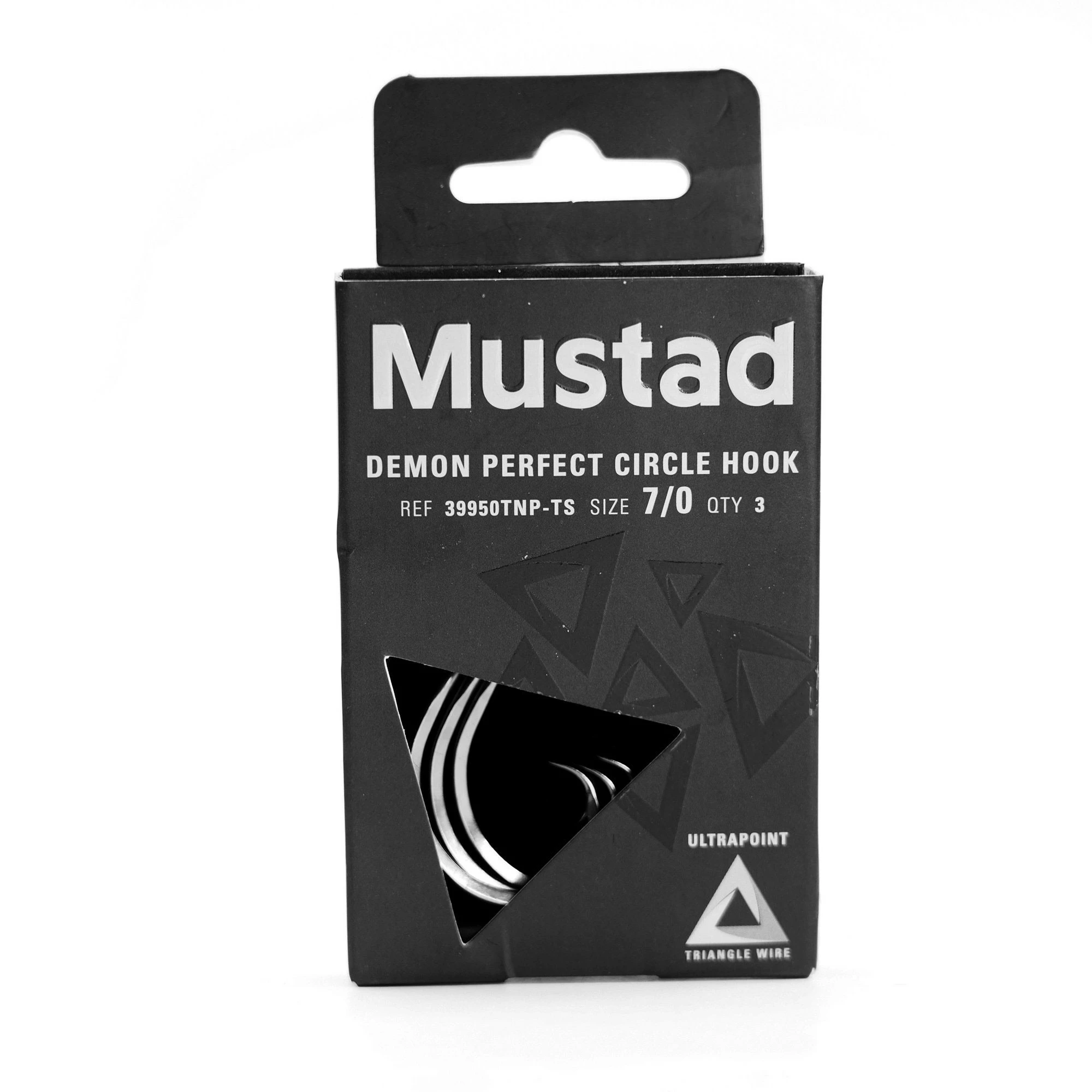 Mustad 39950TNP-TS 3X Strong Triangle Demon Perfect Circle Hooks - Image 3