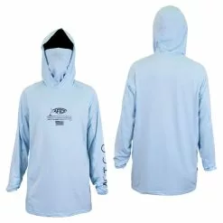 AFTCO Barracuda Geo Cool Hooded Long Sleeve Shirt