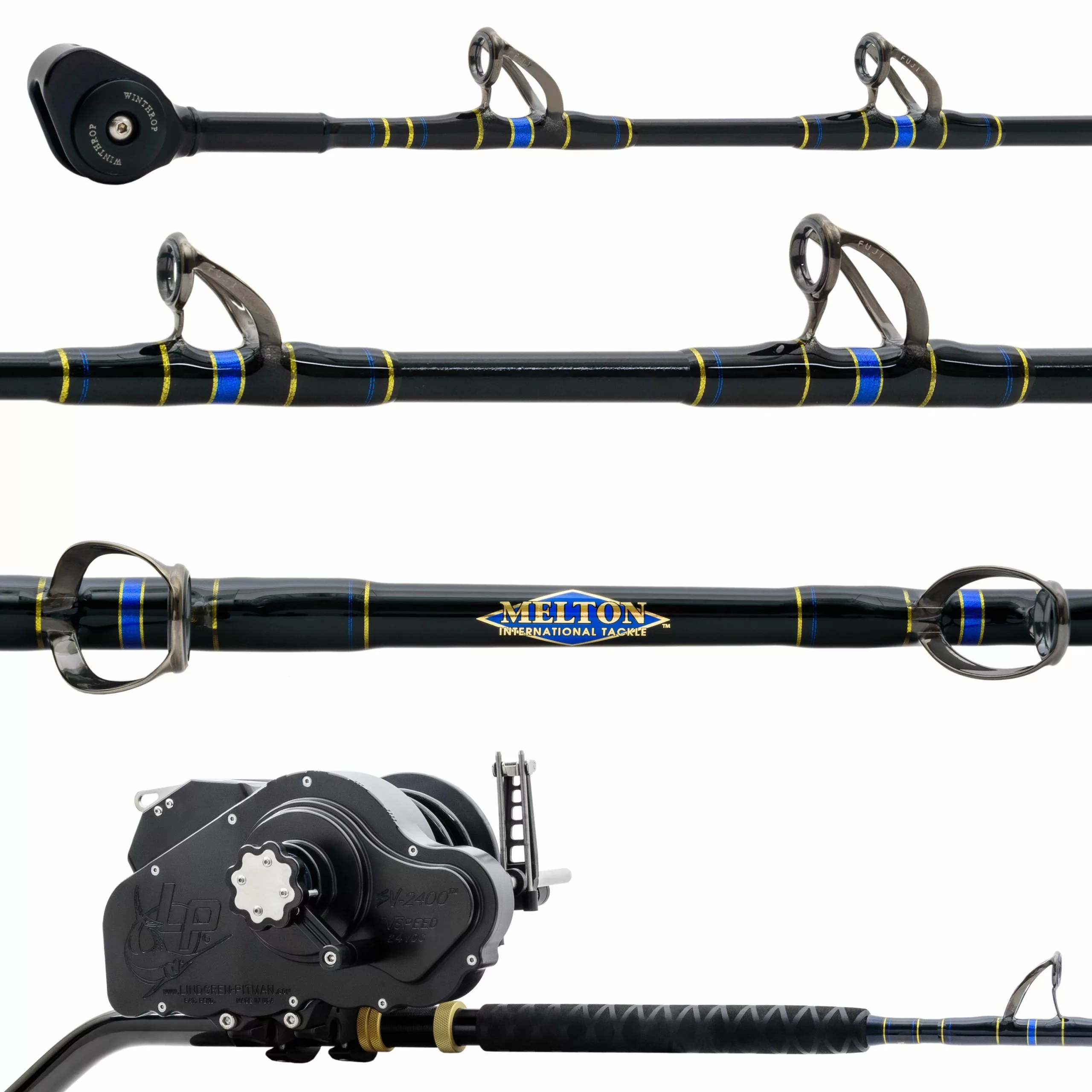 Lindgren-Pitman Melton Tackle Velocity & Lindgren Pitman SV-2400 High-Speed Trolling Combos