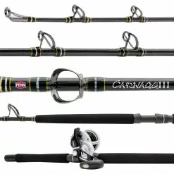 Penn Fishing Penn Carnage III West Coast & Fathom II 2-Speed Lever Drag Rod & Reel Combos