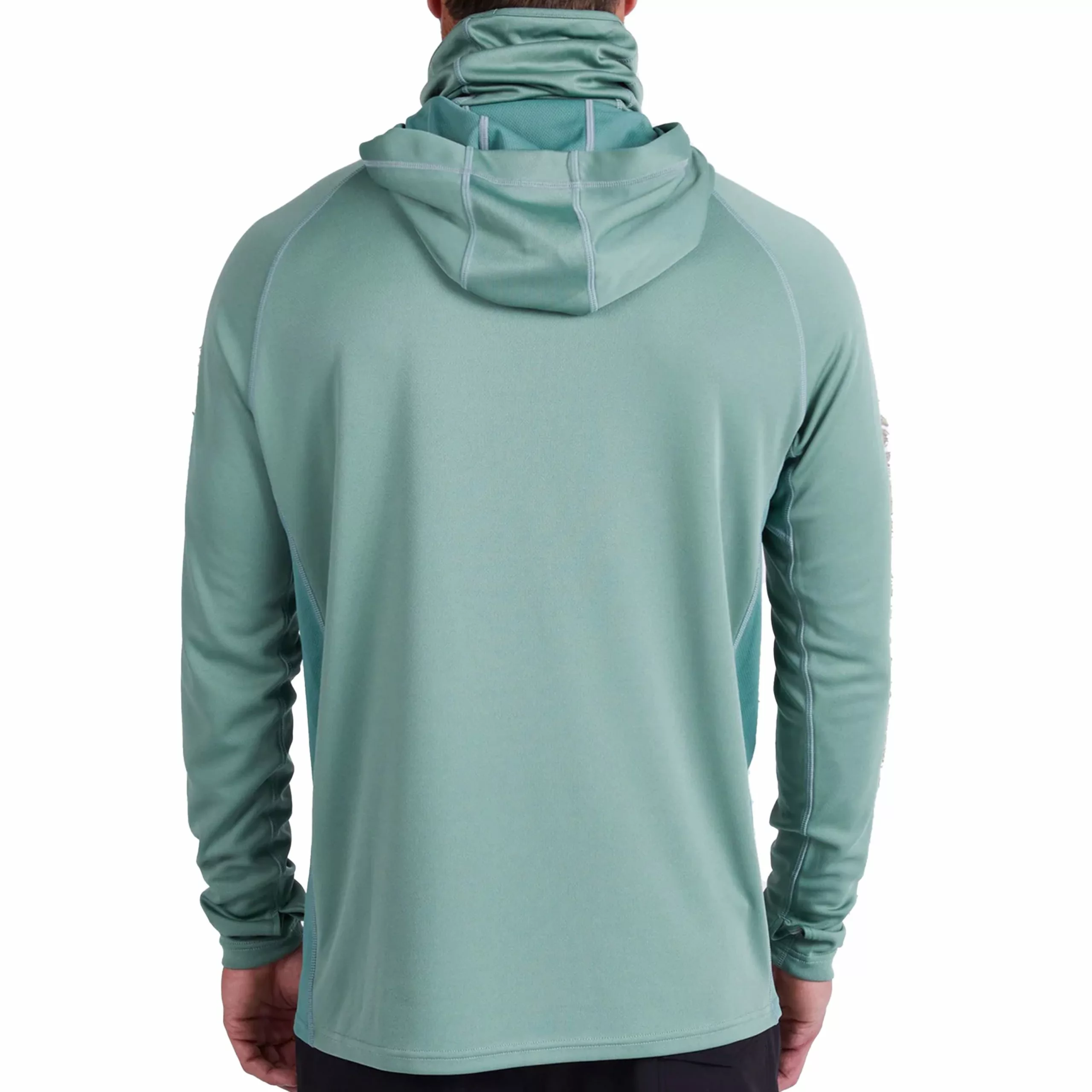 Salty Crew Alpha Flag Pinnacle + Mask Hooded Sunshirts - Image 2